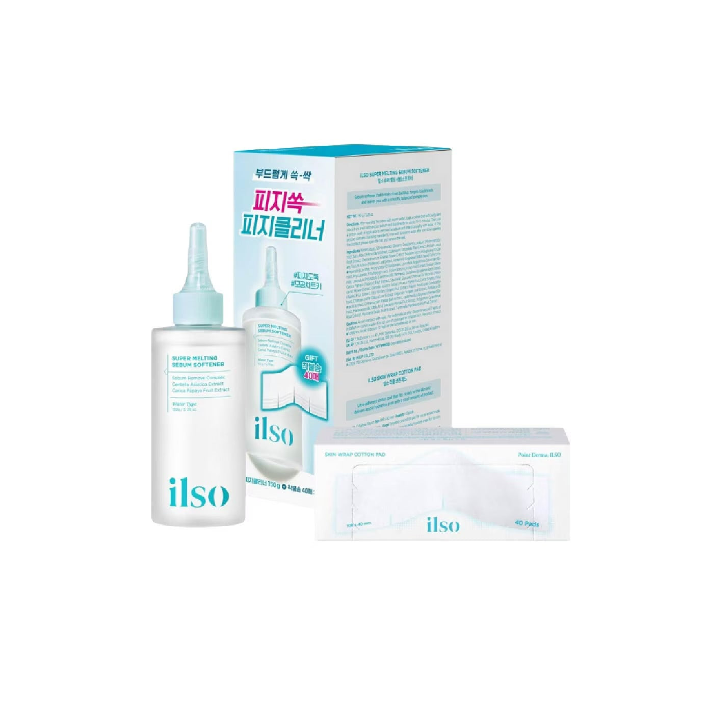 [Ilso] Super Melting Sebum Softener 150ML + Cotton pad