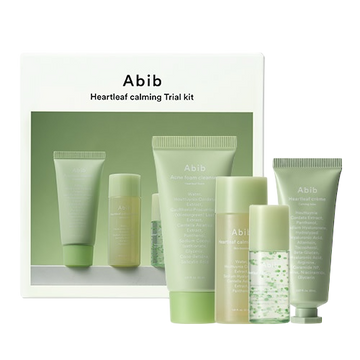 [Abib] Heartleaf Calming Trial Kit (Cleanser, Serum, Toner, Moisturizer)