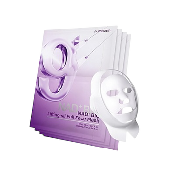 [Numbuzin] No 9 NAD Bio Lifting Full Cover Facial Mask (4 PCS) + Lifting Band