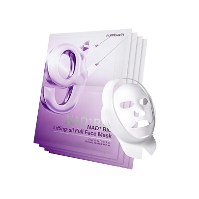 [Numbuzin] No 9 NAD Bio Lifting Full Cover Facial Mask (4 PCS) + Lifting Band