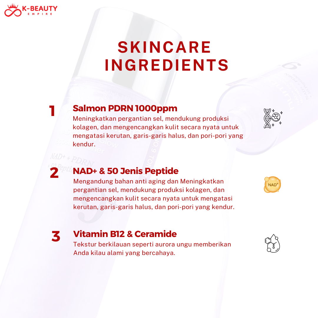 [Numbuzin] No 9 NAD PDRN Glow Boosting Toner 150ML