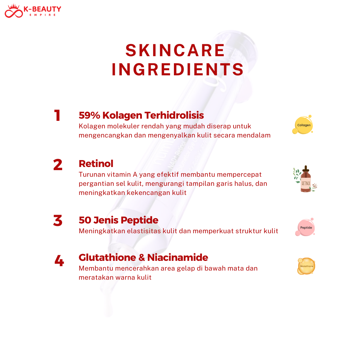 [Numbuzin] No. 9 NAD Retinol Volumetox Eyecream 10ML
