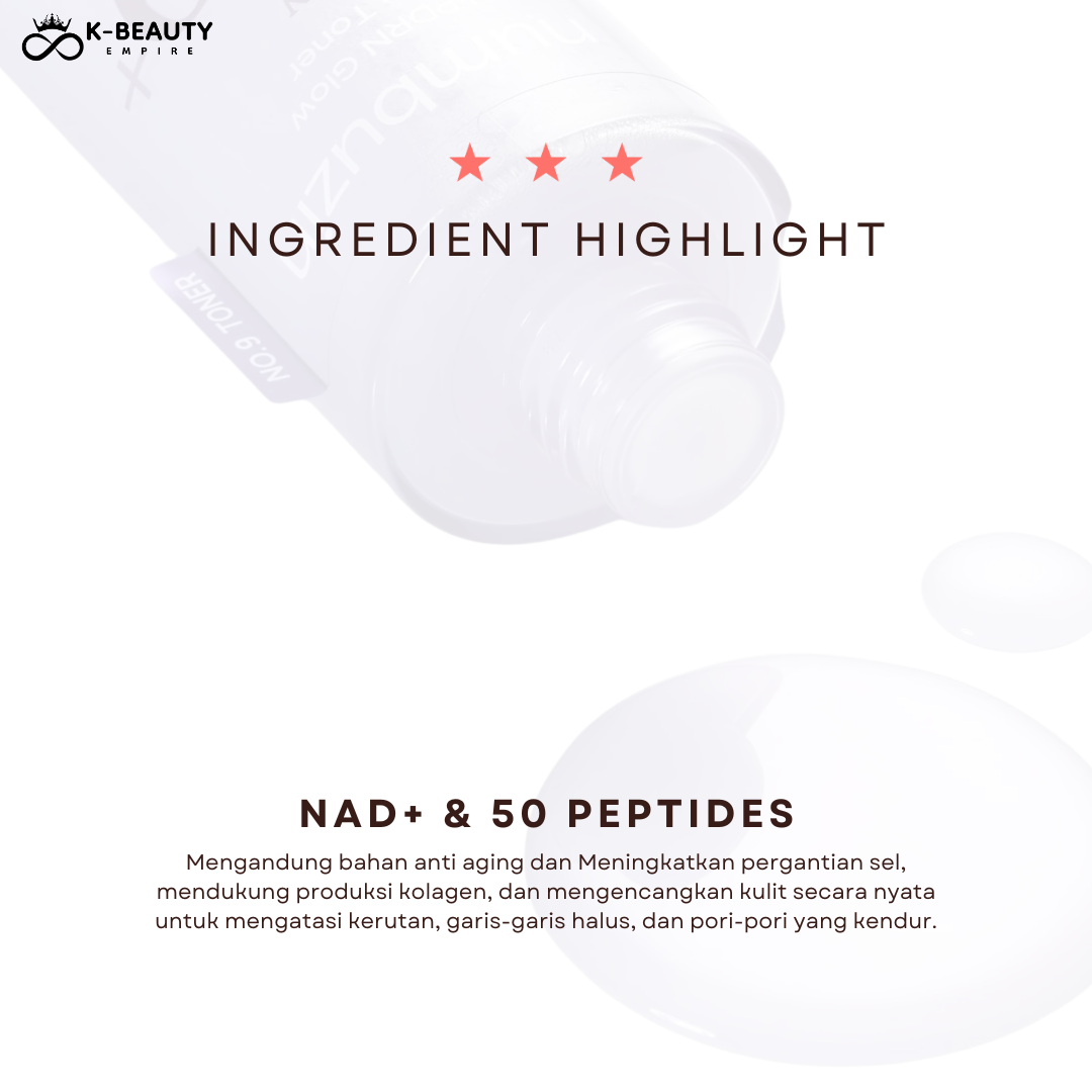 [Numbuzin] No 9 NAD PDRN Glow Boosting Toner 150ML
