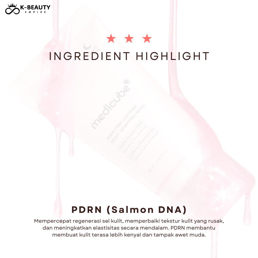 [Medicube] PDRN Pink Caffeine Night Wrapping Mask 75ML