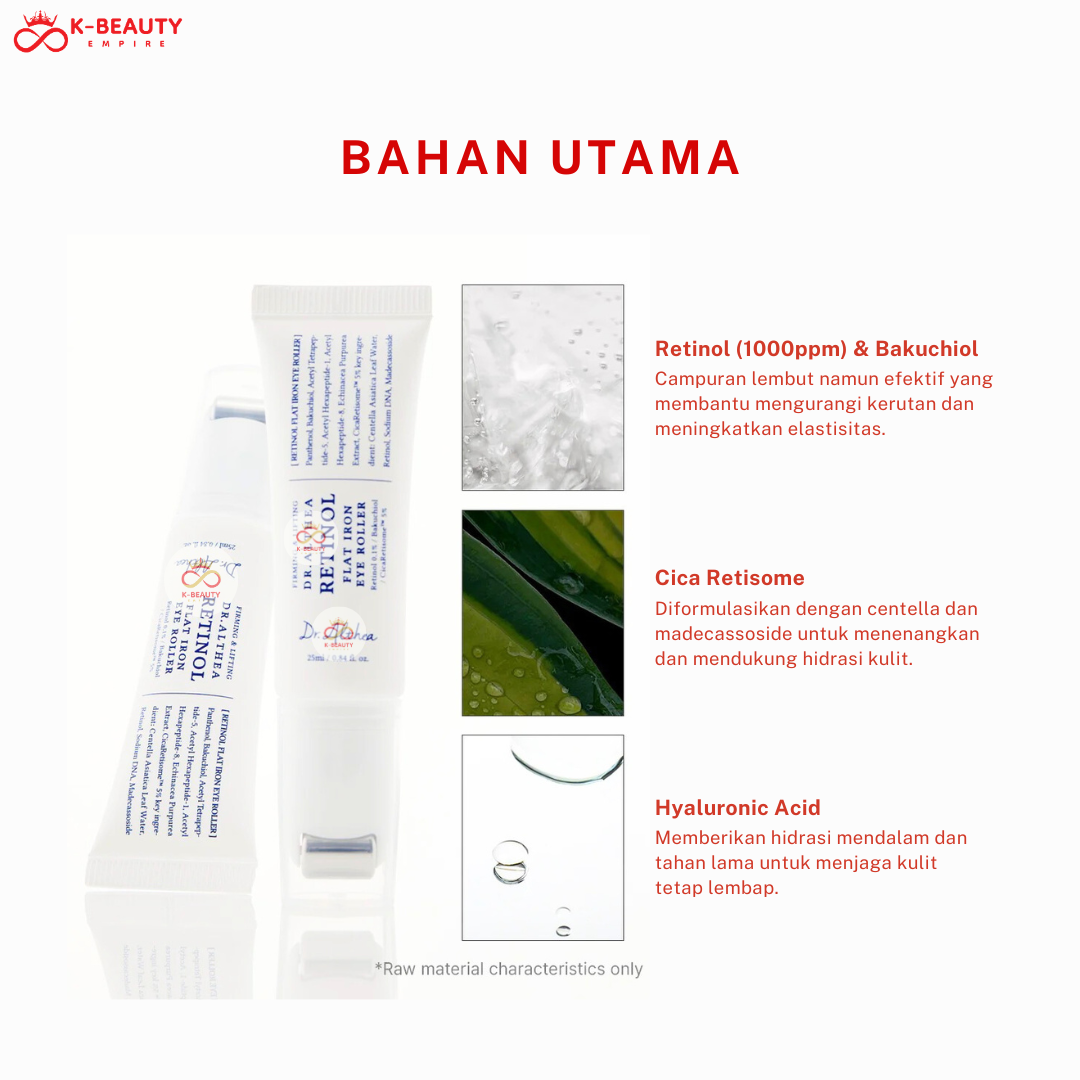 [Dr. Althea] Retinol Flat Iron Eye Roller (25ML)