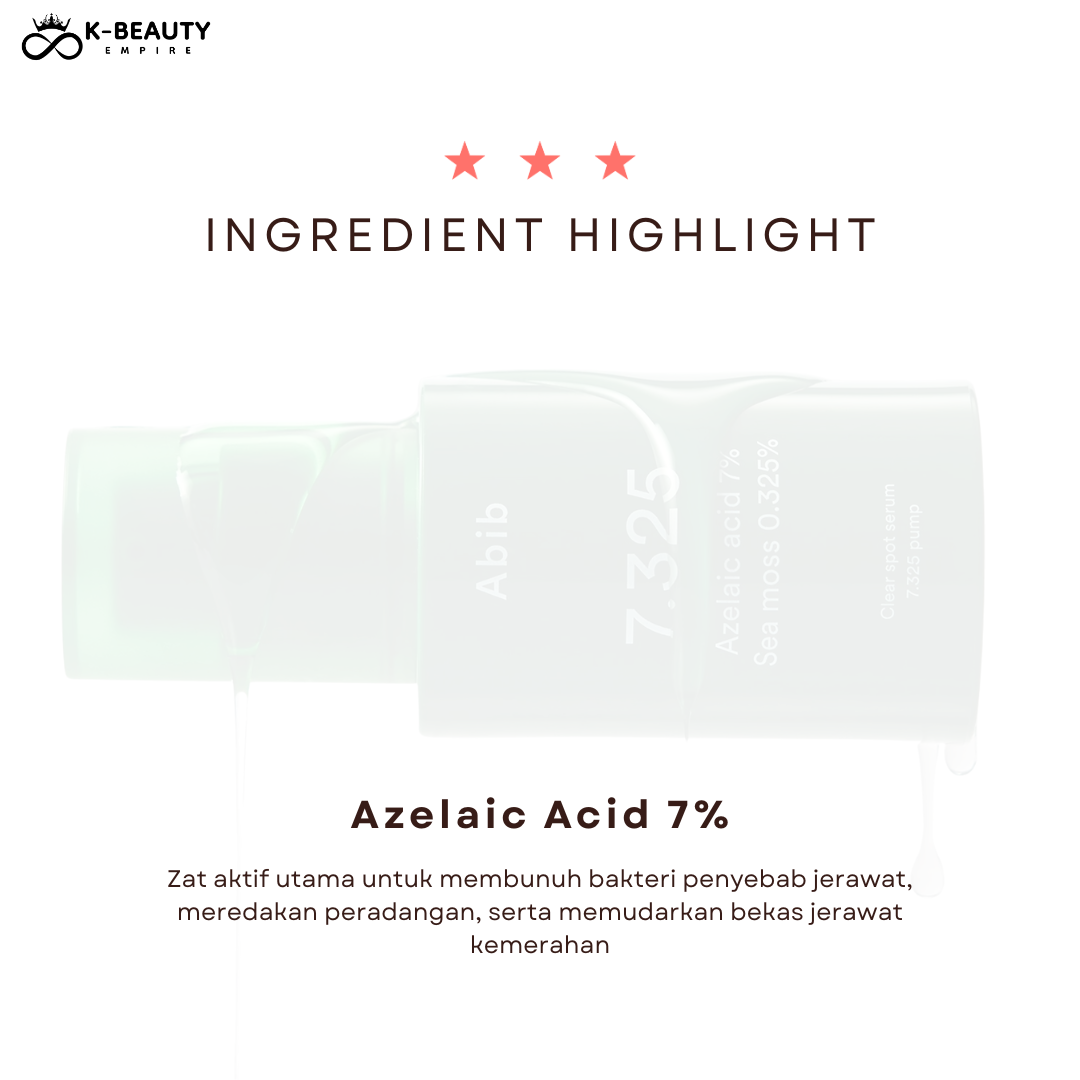 [Abib] Clear spot serum 7.325 pump / Azelaic acid (30ML)