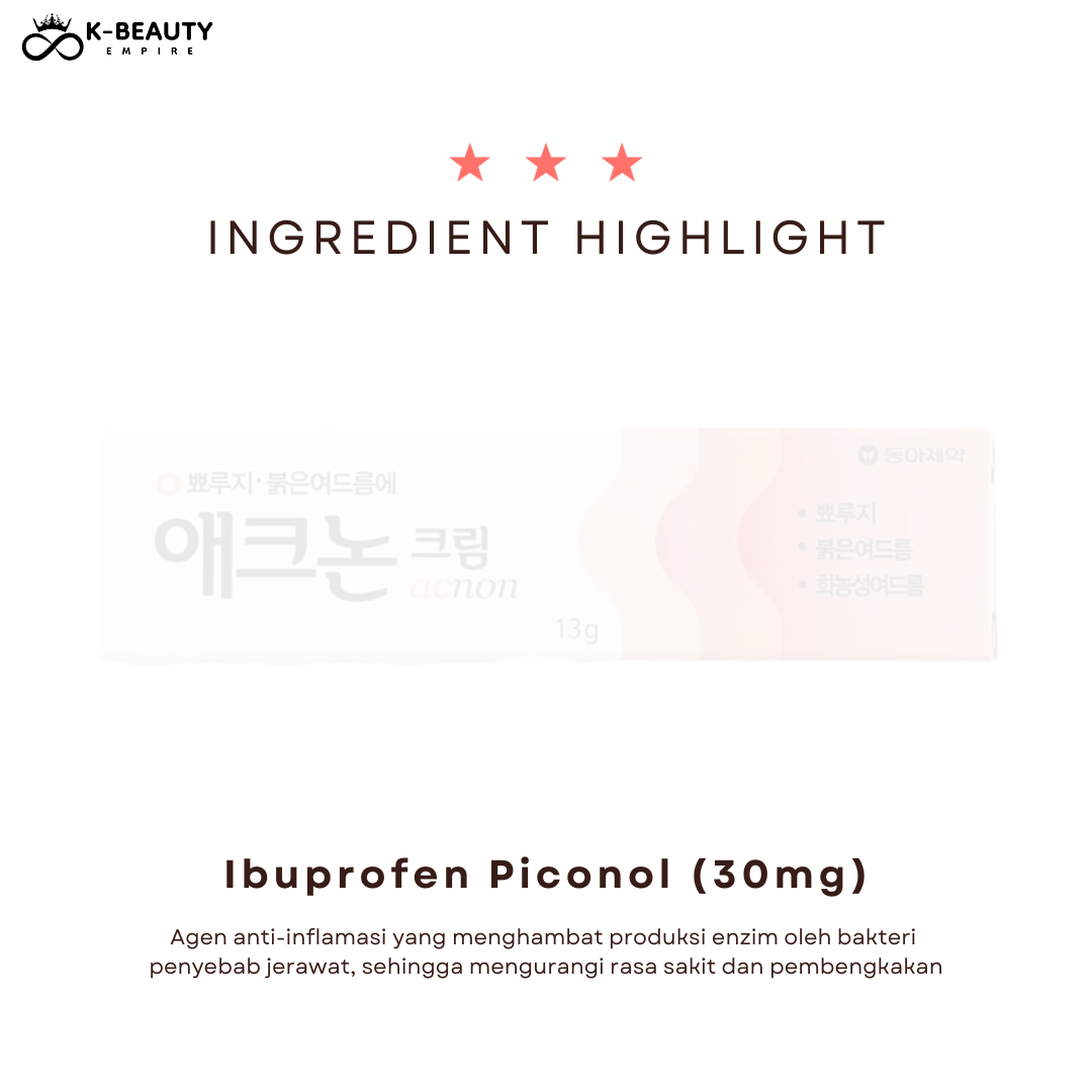 [Dong A Pharmacy] Acnon cream / krim totol jerawat (13GR)