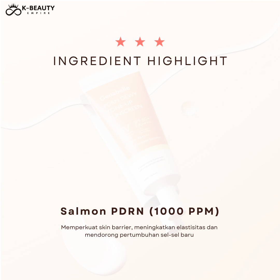 [Genabelle] PDRN dewy toneup sunscreen (40ML) SPF 50+ PA++++