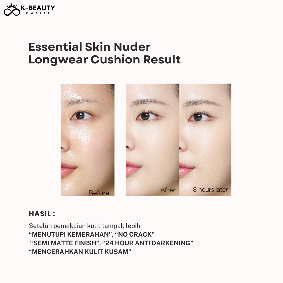 [JungSaemMool] Essential Skin Nuder Longwear Cushion Set + Refill (14gr)