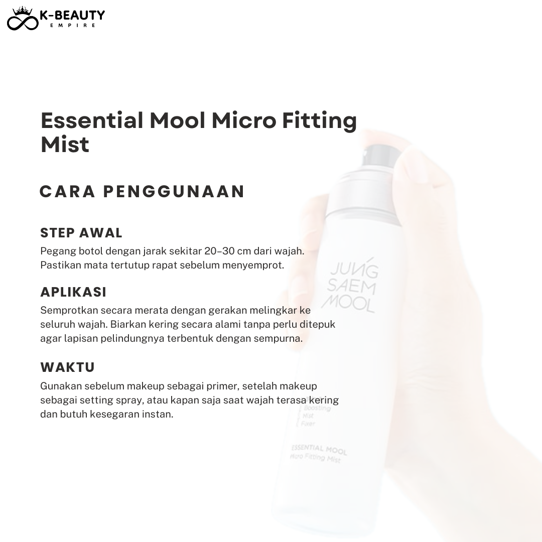 [JungSaemMool] Essential Mool Micro Fitting Mist 55ML