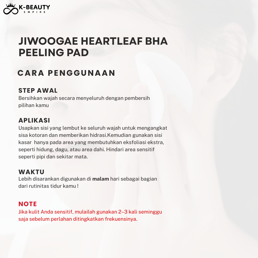 [Celimax] Jiwoogae Heartleaf BHA Peeling Pad (60 Pads)