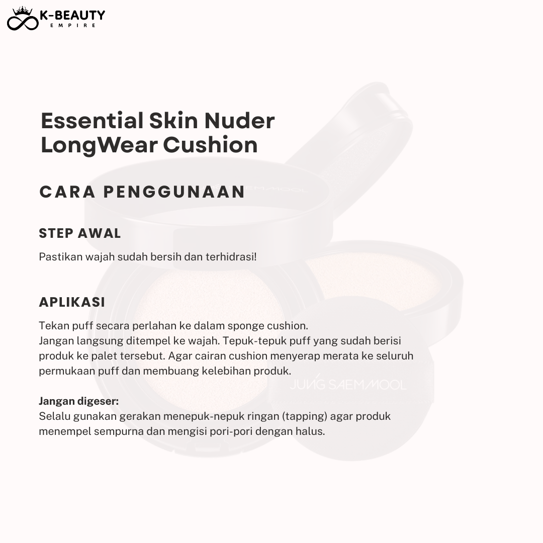 [JungSaemMool] Essential Skin Nuder Longwear Cushion Set + Refill (14gr)