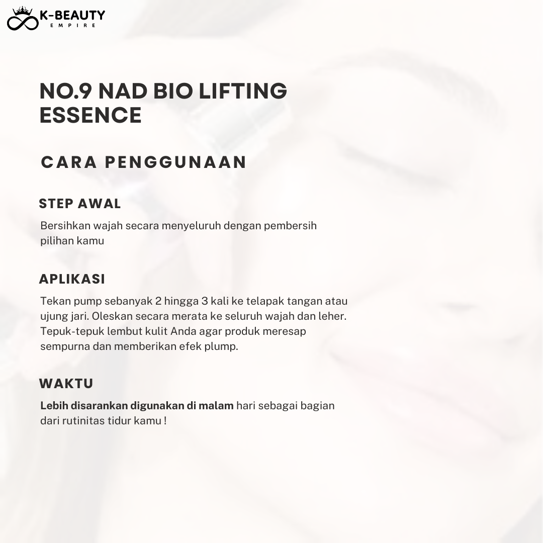 [Numbuzin] No. 9 NAD Bio Lifting Essence 50ML
