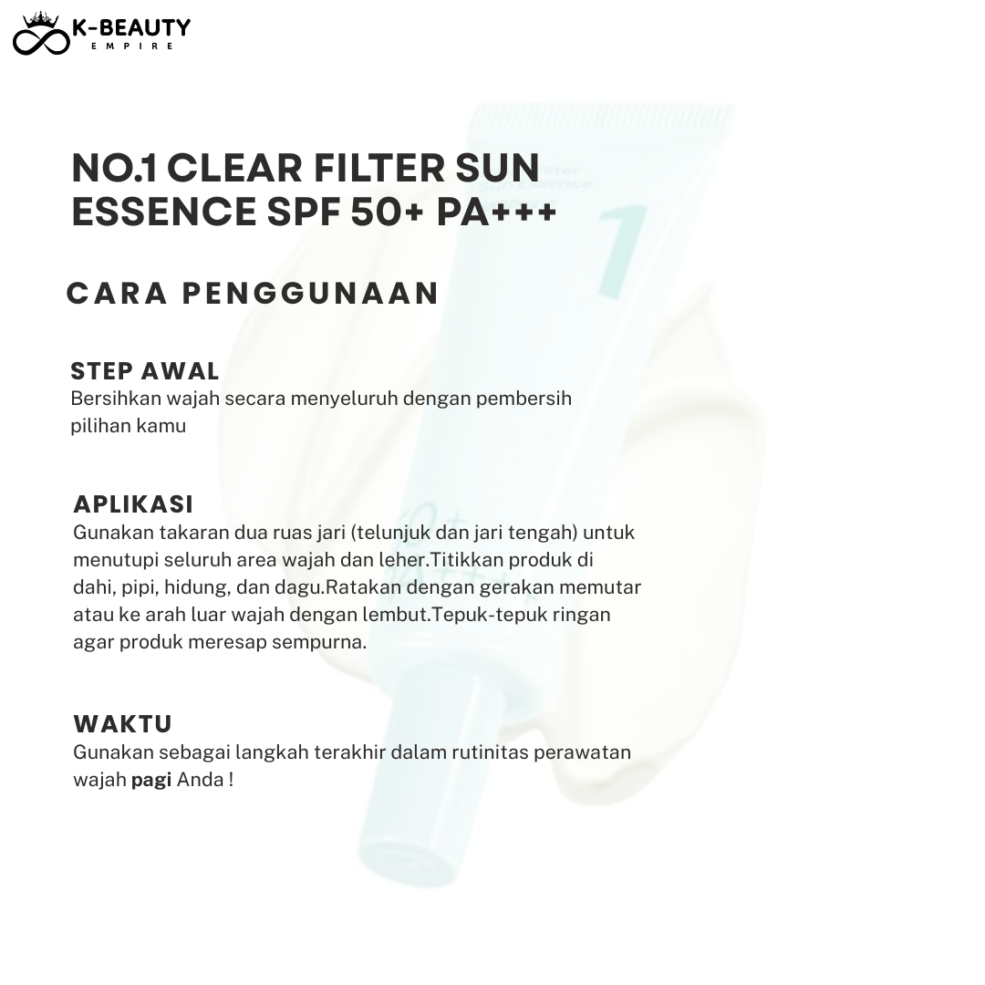 [Numbuzin] No. 1 Clear Filter Sun Essence SPF 50PA+++