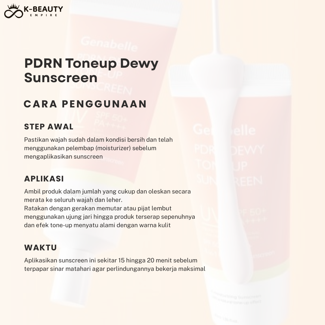 [Genabelle] PDRN dewy toneup sunscreen (40ML) SPF 50+ PA++++