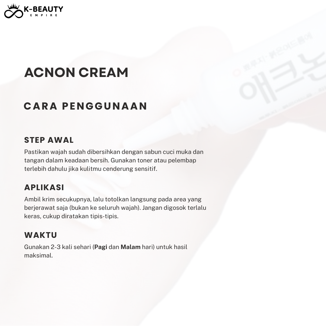 [Dong A Pharmacy] Acnon cream / krim totol jerawat (13GR)