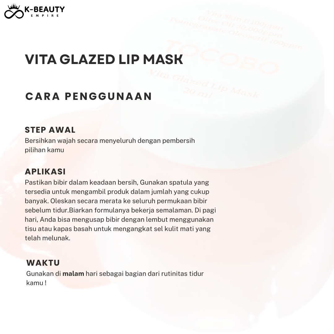 [Tocobo] Vita Glazed Lip Mask (20ML)