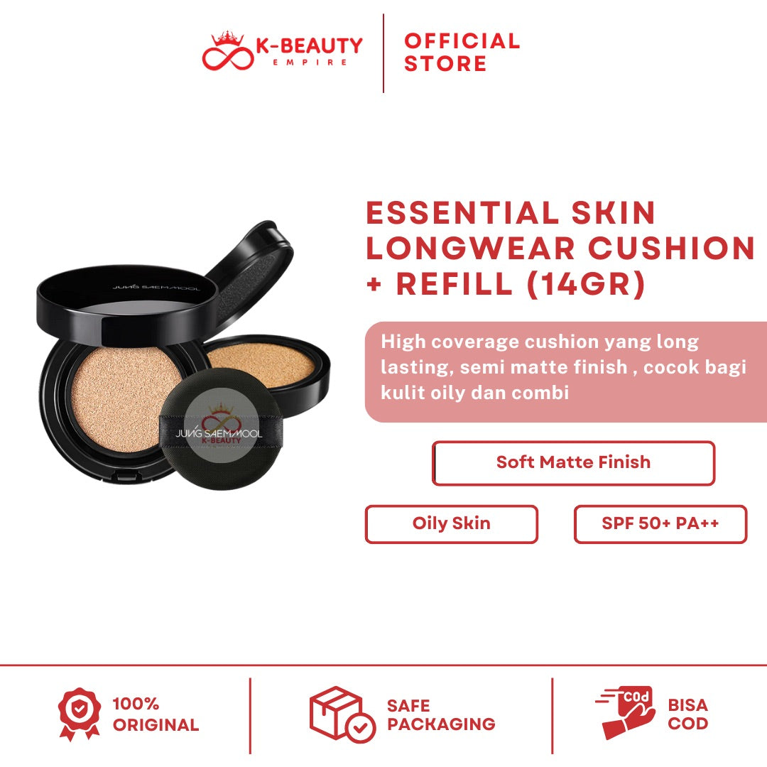 [JungSaemMool] Essential Skin Nuder Longwear Cushion Set + Refill (14gr)