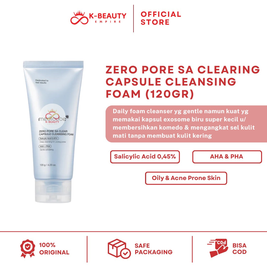 [Medicube] Zero Pore SA Clearing Capsule Cleansing Foam 120gr