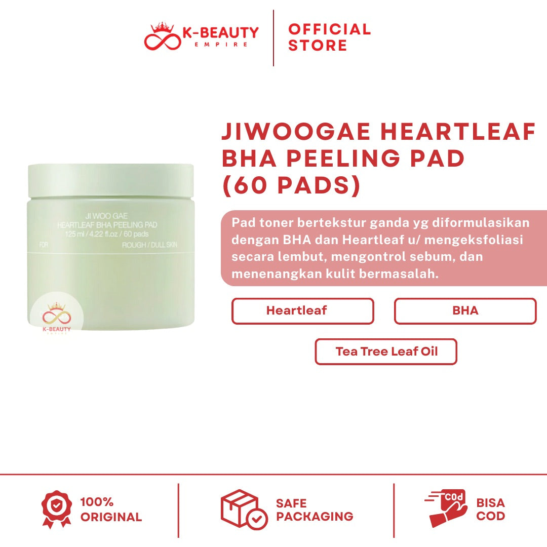 [Celimax] Jiwoogae Heartleaf BHA Peeling Pad (60 Pads)