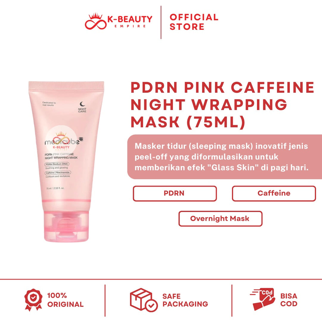 [Medicube] PDRN Pink Caffeine Night Wrapping Mask 75ML