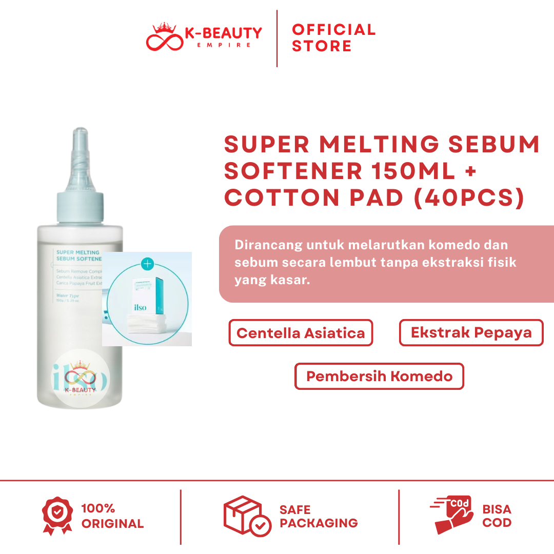[Ilso] Super Melting Sebum Softener 150ML + Cotton pad
