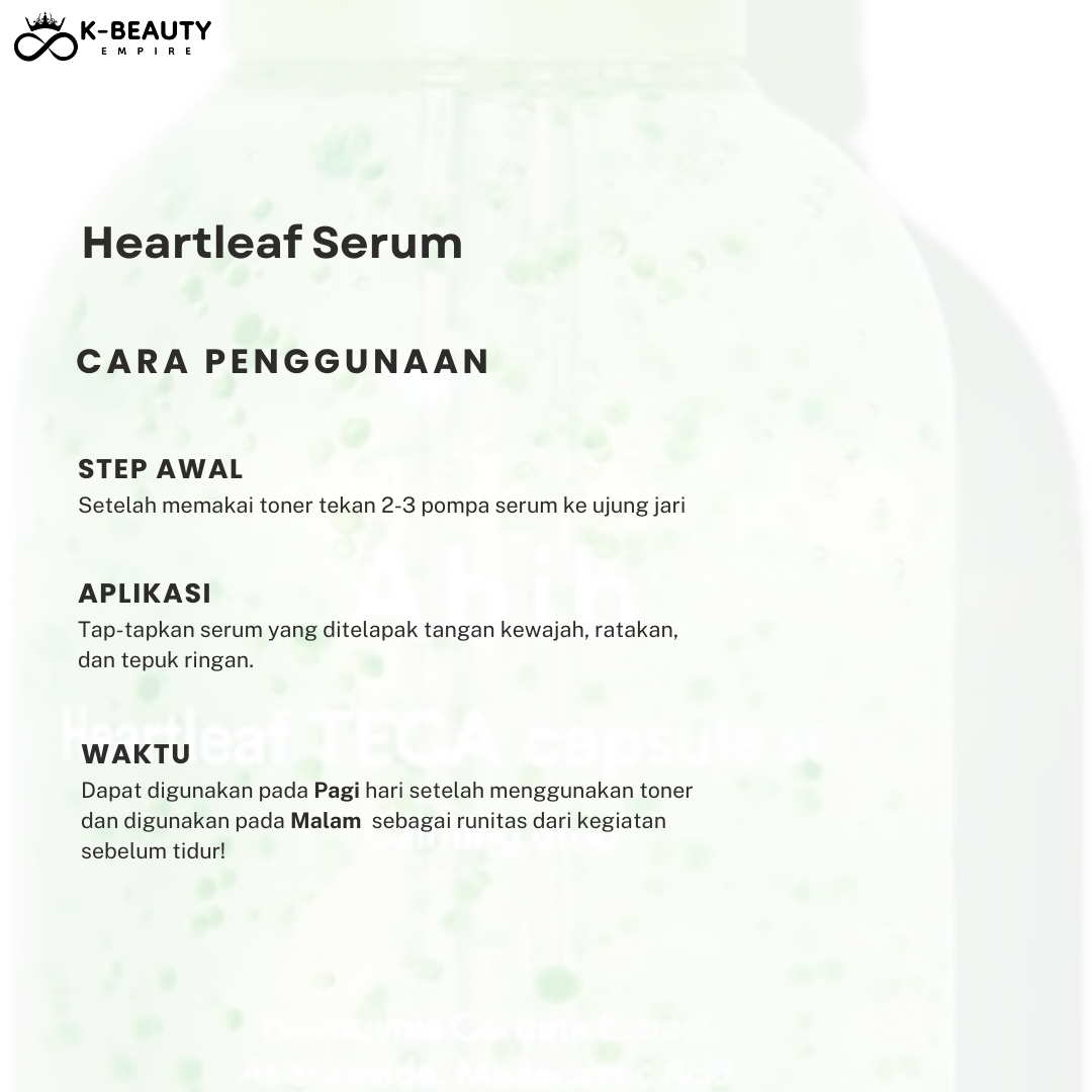 [Abib] Heartleaf Calming Trial Kit (Cleanser, Serum, Toner, Moisturizer)